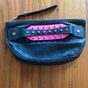 Alexander McQueen leather clutch purse